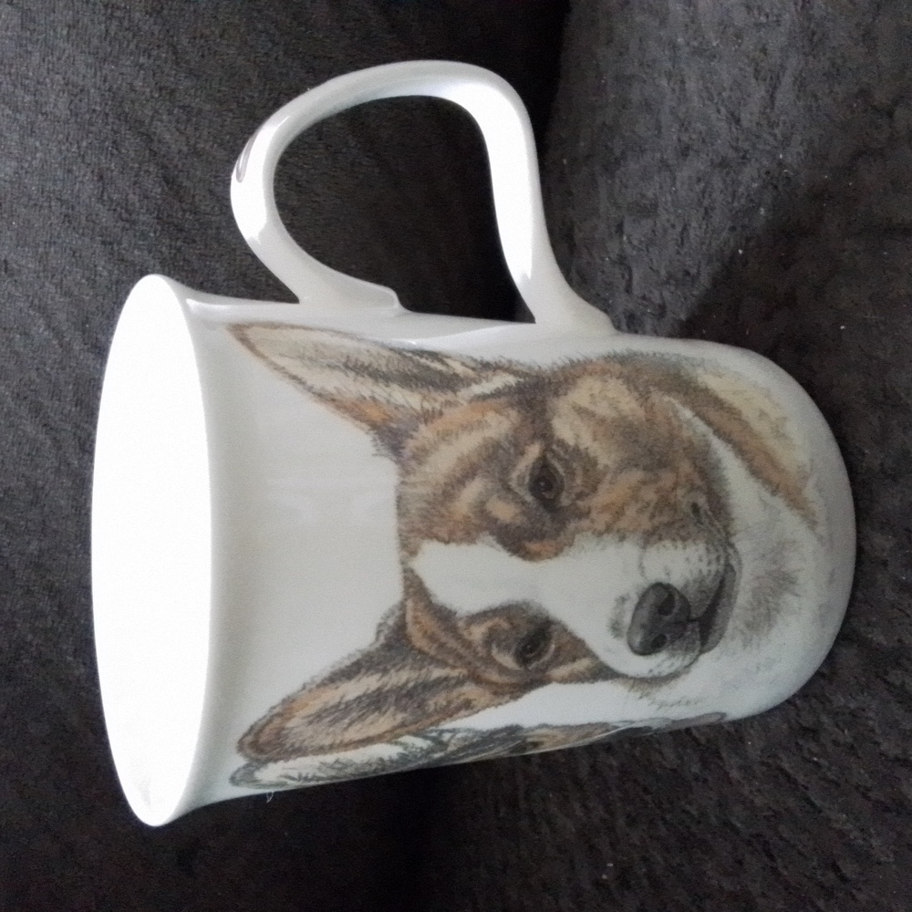 Roy Kirkham 1996 My Dog Fine Bone China Dog Mug Woof 12 oz. England